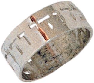 I am my beloved's... silver Hebrew ring - windows style - Biblicaljewels